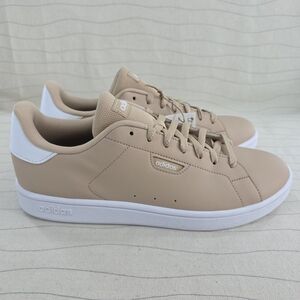 Adidas Mens Urban Court Tan White Low Top Sneakers Shoes IF4078 Size 9.5 NEW